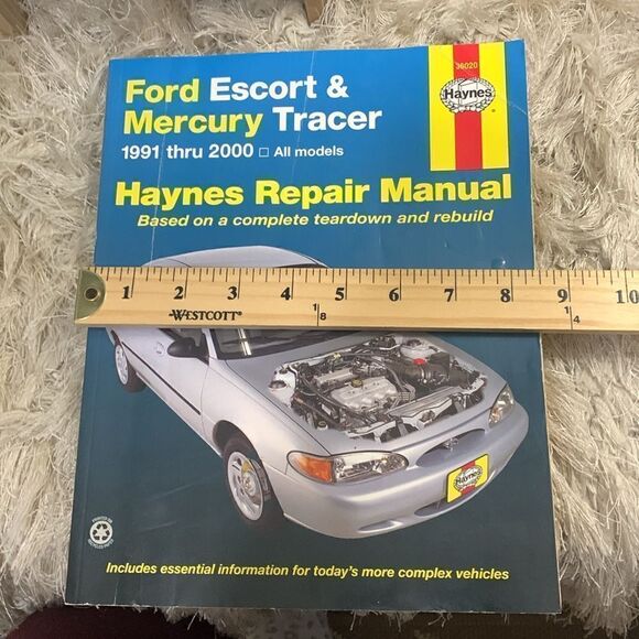 Haynes Repair Manual Ford Escort & Mercury Tracer All Models 1991-2000 - Picture 12 of 13